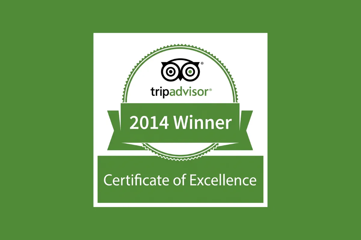 TripAdvisor Certificate of Excellence, 2014
